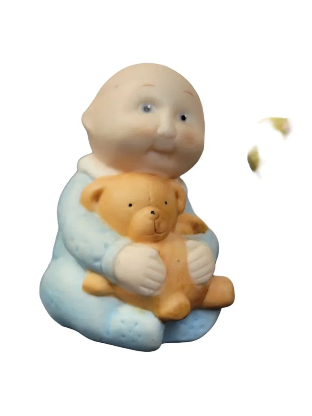Cabbage Patch Kids Vintage Porcelain Figurines Set 1984 Baby Boy Blond Girl 80s
